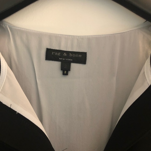 Rag & Bone Layered Black Silk Dress - Picture 3 of 5